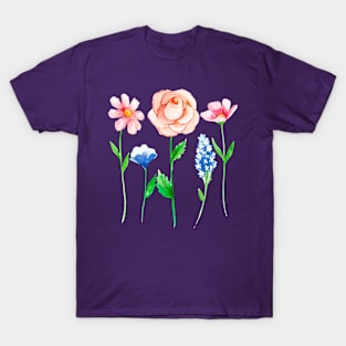 Spring Flower Watercolor T-Shirt